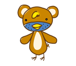 Chick-Bear "English version" sticker #1305008