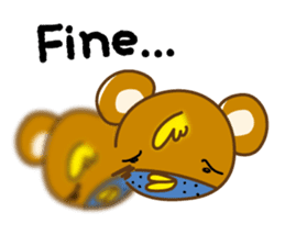 Chick-Bear "English version" sticker #1305011