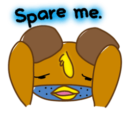 Chick-Bear "English version" sticker #1305013