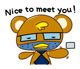 Chick-Bear "English version" sticker #1305014