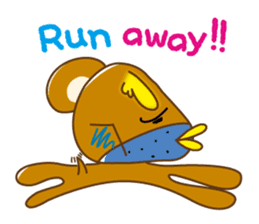 Chick-Bear "English version" sticker #1305015