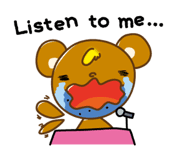 Chick-Bear "English version" sticker #1305017