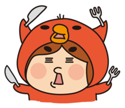 Heady is a girl sticker #1305080