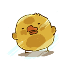 kawaii chick sticker #1305174
