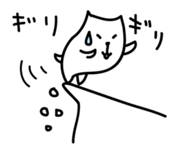 White Capybara face Sticker sticker #1305258