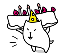 White Capybara face Sticker sticker #1305270