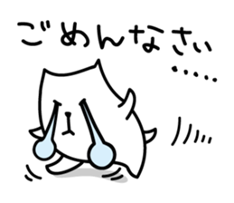 White Capybara face Sticker sticker #1305285