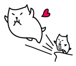 White Capybara face Sticker sticker #1305286