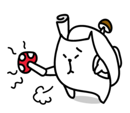 White Capybara face Sticker sticker #1305288