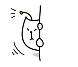 White Capybara face Sticker sticker #1305290