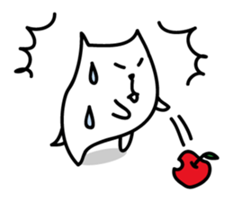 White Capybara face Sticker sticker #1305292