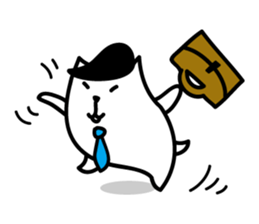 White Capybara face Sticker sticker #1305293