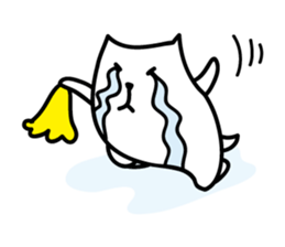 White Capybara face Sticker sticker #1305295