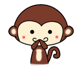 A lovely monkey sticker #1306307