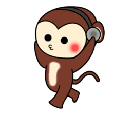 A lovely monkey sticker #1306308