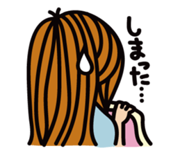 bedding woman sticker #1306697