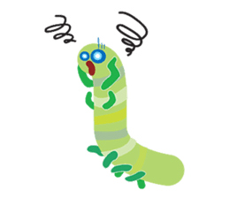 Funny Caterpillar & Friends sticker #1307295