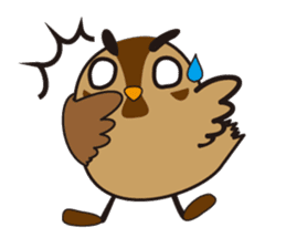 Chubby sparrow Chunta sticker #1307346