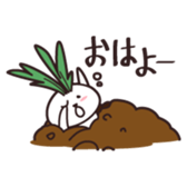 Rabbit of vegetables sticker #1308018