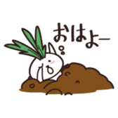 Rabbit of vegetables sticker #1308018