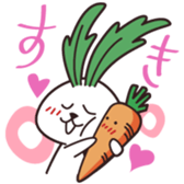 Rabbit of vegetables sticker #1308031