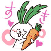 Rabbit of vegetables sticker #1308031