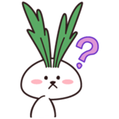 Rabbit of vegetables sticker #1308036