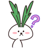 Rabbit of vegetables sticker #1308036