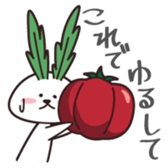 Rabbit of vegetables sticker #1308039