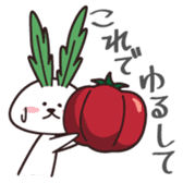 Rabbit of vegetables sticker #1308039