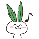 Rabbit of vegetables sticker #1308040