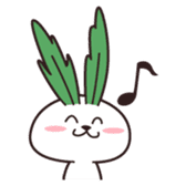 Rabbit of vegetables sticker #1308040