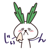 Rabbit of vegetables sticker #1308043