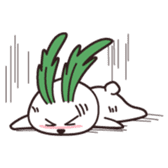 Rabbit of vegetables sticker #1308044