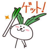 Rabbit of vegetables sticker #1308046
