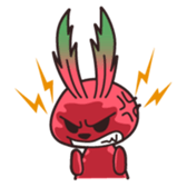 Rabbit of vegetables sticker #1308047