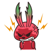 Rabbit of vegetables sticker #1308047