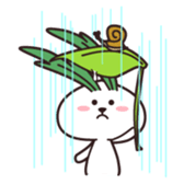 Rabbit of vegetables sticker #1308049