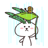 Rabbit of vegetables sticker #1308049