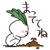 Rabbit of vegetables sticker #1308052