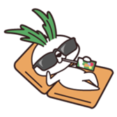 Rabbit of vegetables sticker #1308055