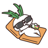 Rabbit of vegetables sticker #1308055
