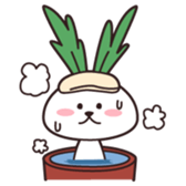 Rabbit of vegetables sticker #1308056