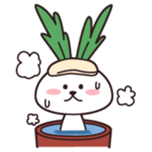 Rabbit of vegetables sticker #1308056