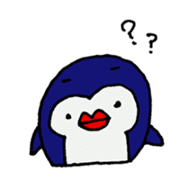 lips penguin sticker #1308128