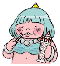 Pocha Oni Life sticker #1308287