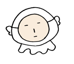 Gloomy jelly fishman sticker #1308950