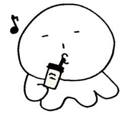 Gloomy jelly fishman sticker #1308976