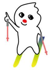 POKKUN go skiing for ski resort in Eng sticker #1309310