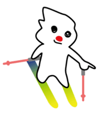 POKKUN go skiing for ski resort in Eng sticker #1309311
